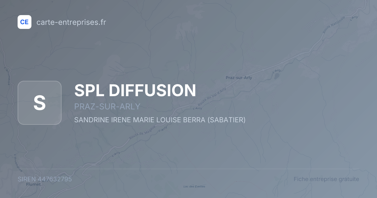 SPL DIFFUSION — 447632795 — fiche entreprise