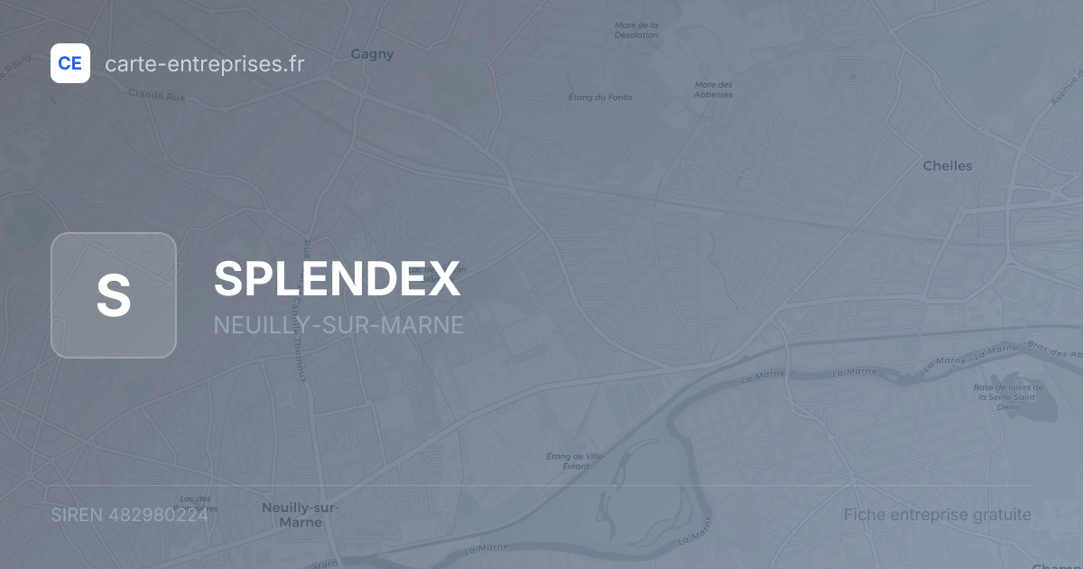 SPLENDEX — 482980224 — fiche entreprise