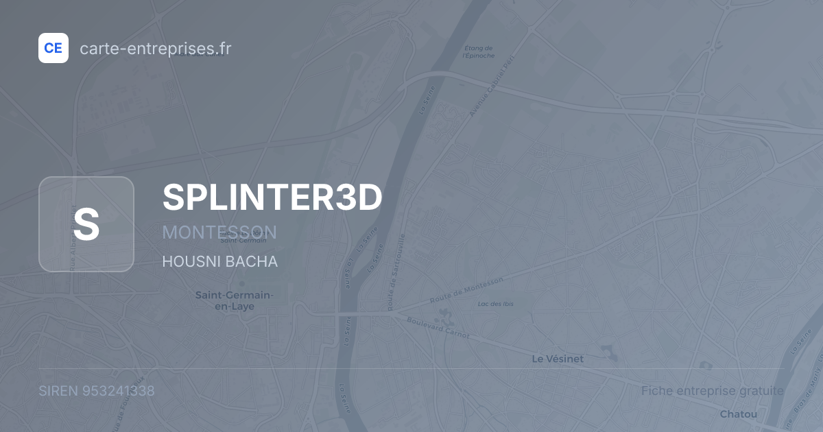 SPLINTER3D — 953241338 — fiche entreprise
