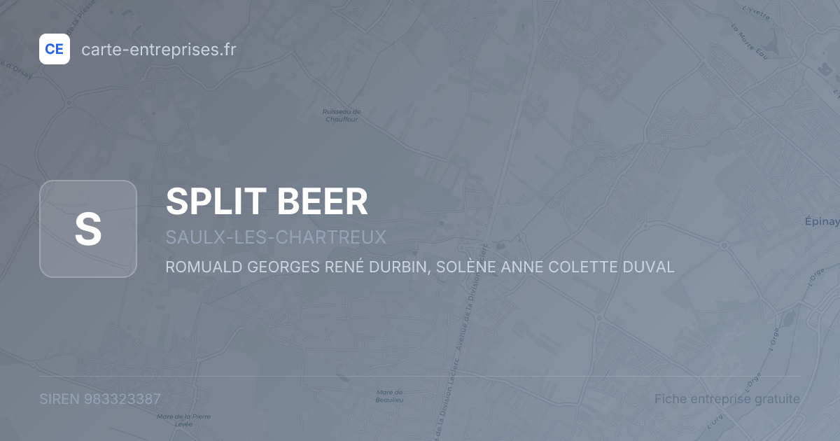 SPLIT BEER — 983323387 — fiche entreprise