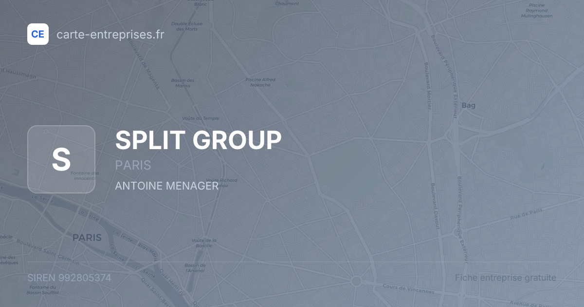 SPLIT GROUP — 992805374 — fiche entreprise