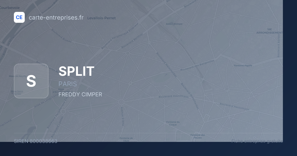 SPLIT — 800038663 — fiche entreprise