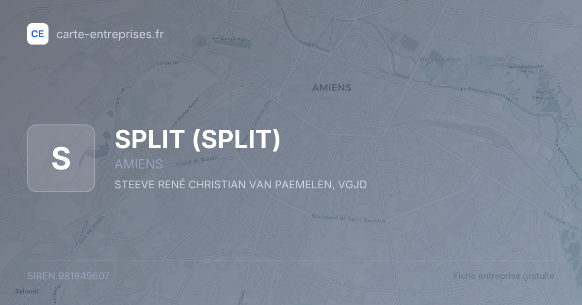 SPLIT — 981849607 — fiche entreprise