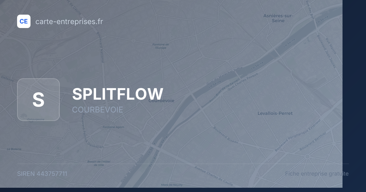 SPLITFLOW — 443757711 — fiche entreprise