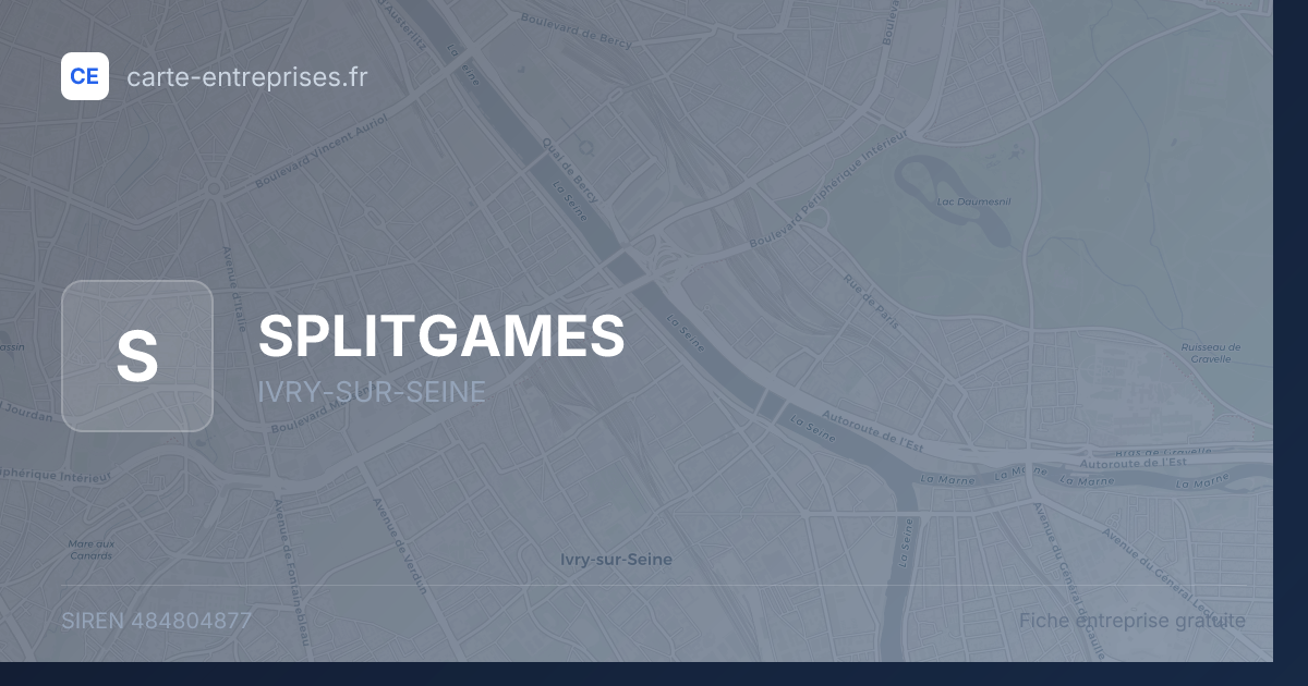SPLITGAMES — 484804877 — fiche entreprise