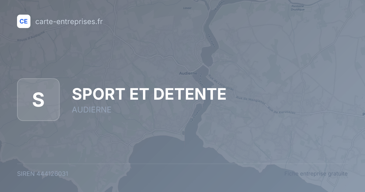 SPORT ET DETENTE — 444126031 — fiche entreprise