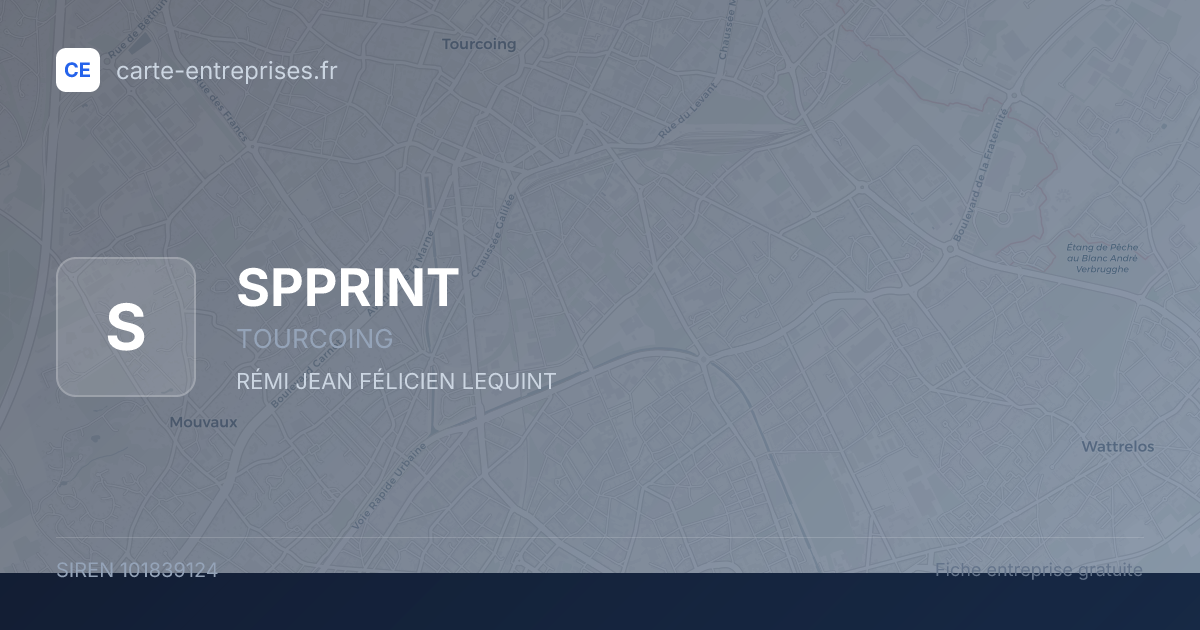 SPPRINT — 101839124 — fiche entreprise