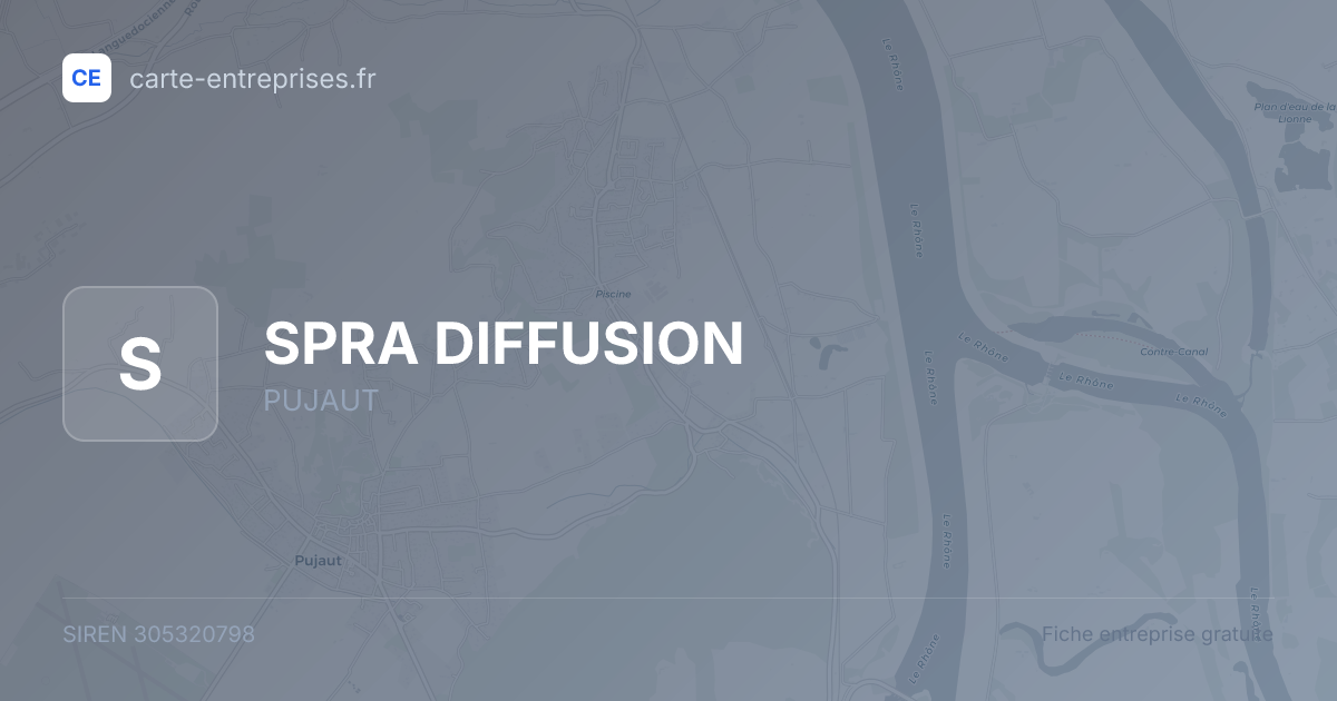 SPRA DIFFUSION — 305320798 — fiche entreprise