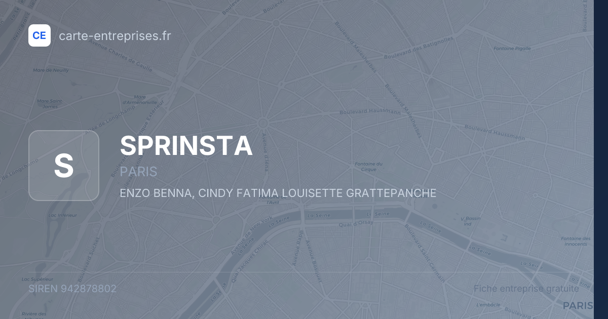 SPRINSTA — 942878802 — fiche entreprise