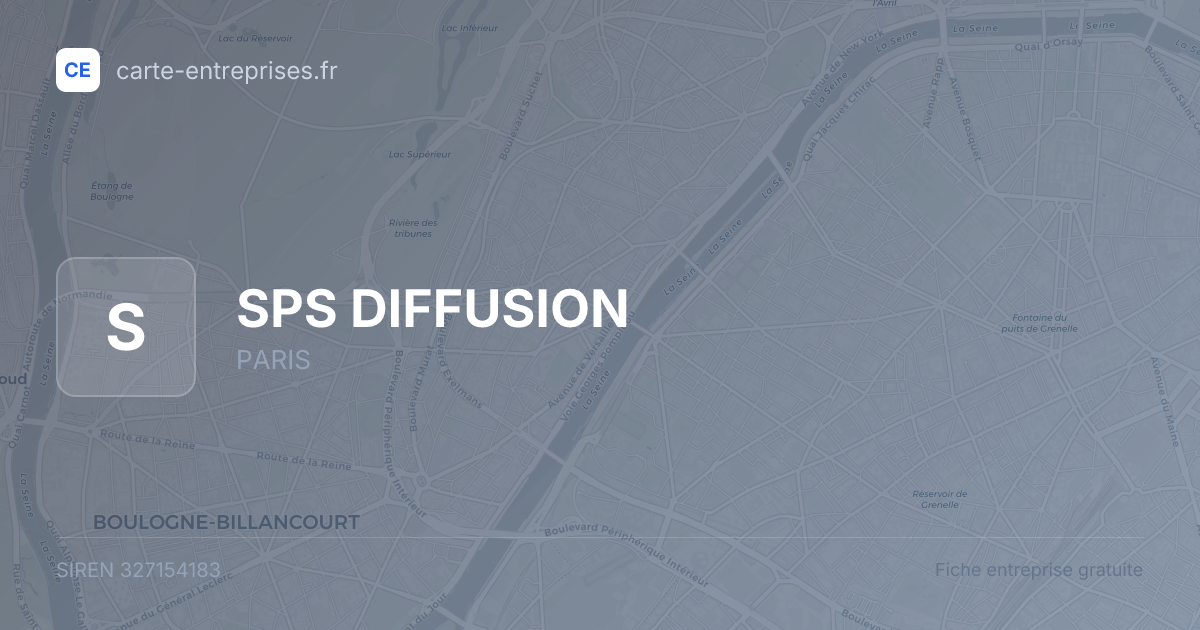 SPS DIFFUSION — 327154183 — fiche entreprise