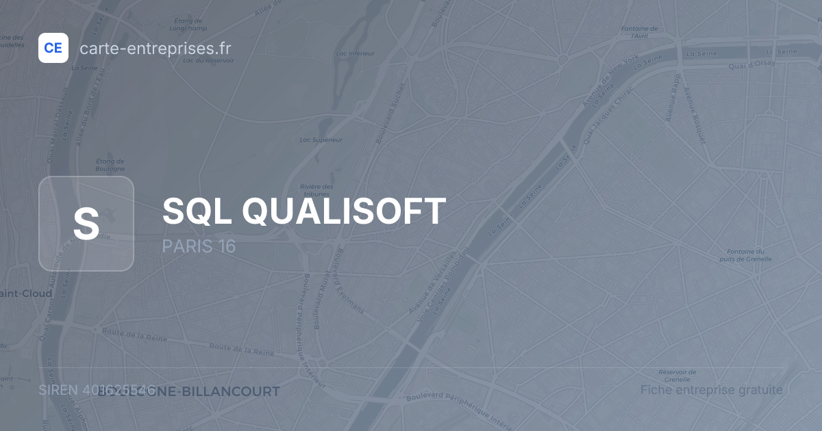 SQL QUALISOFT — 401625546 — fiche entreprise