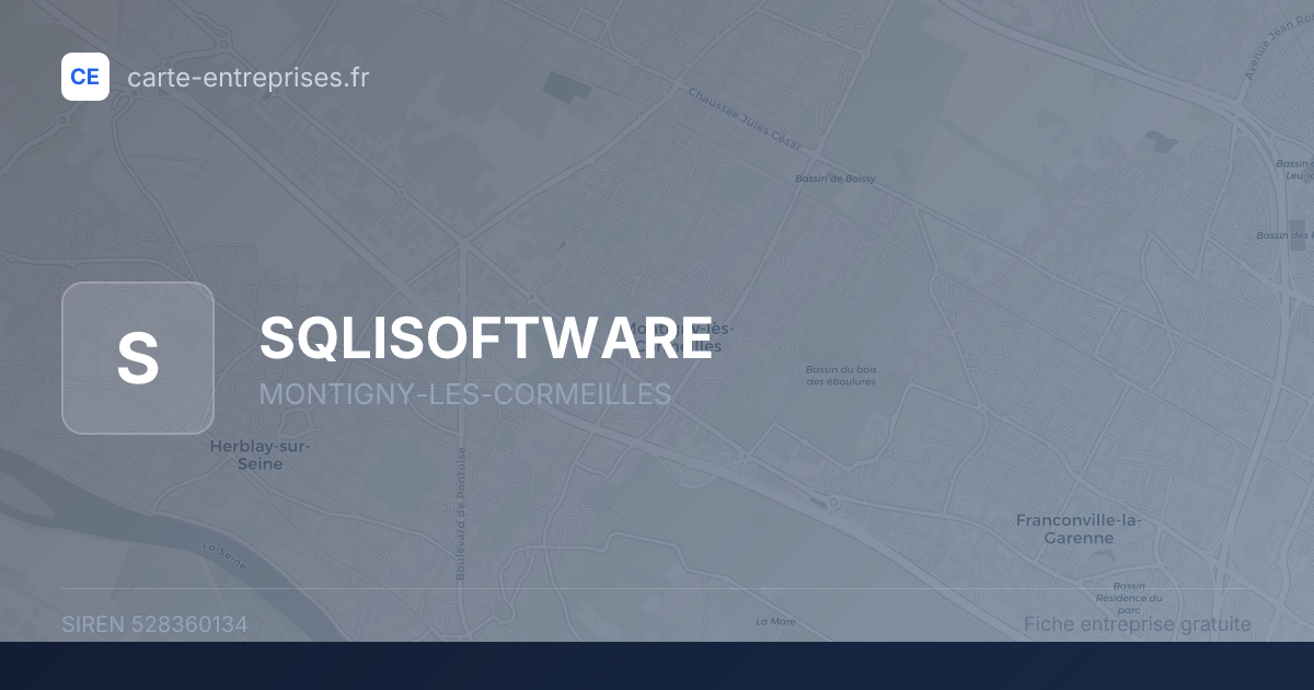 SQLISOFTWARE — 528360134 — fiche entreprise