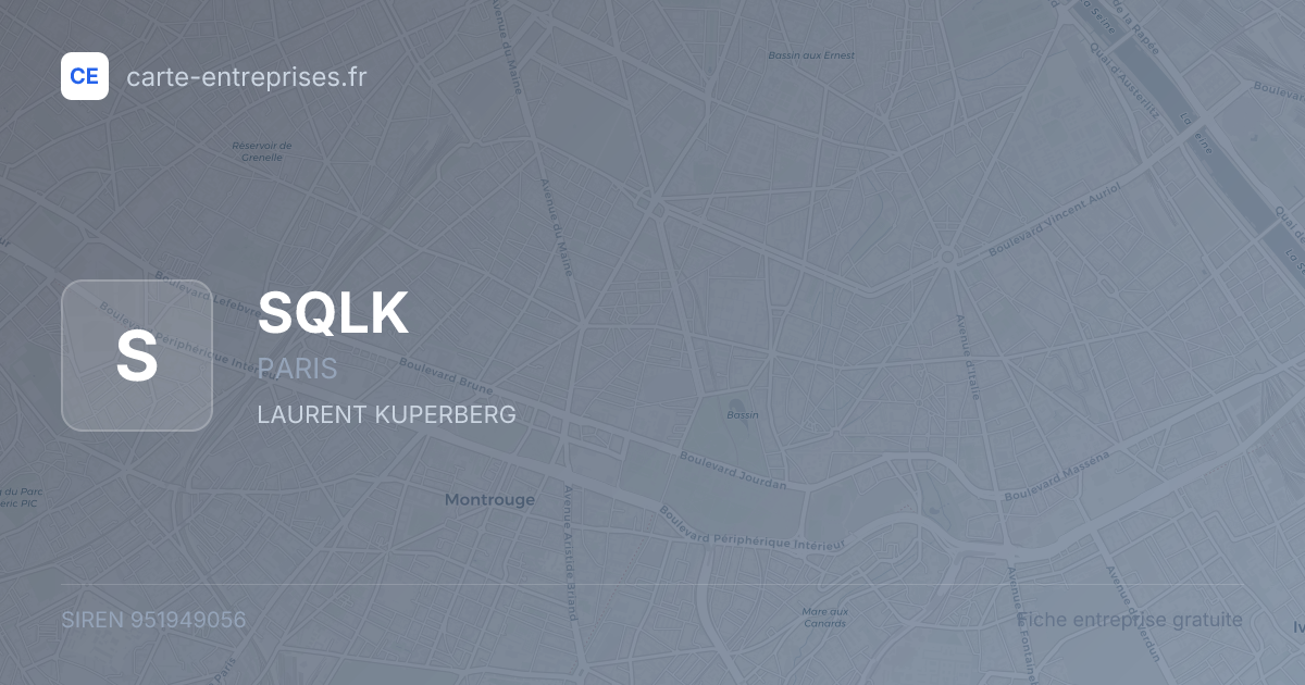 SQLK — 951949056 — fiche entreprise