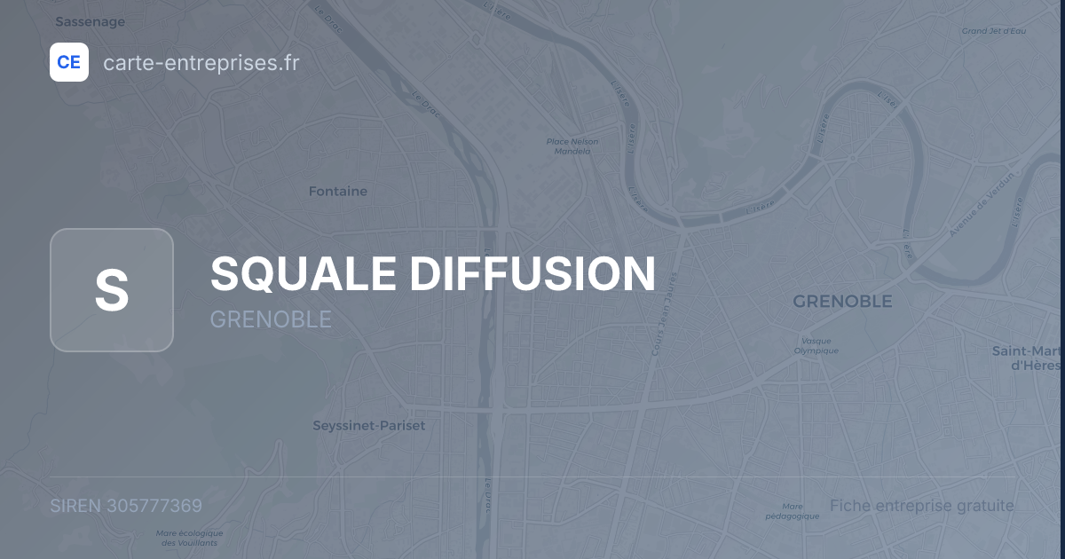 SQUALE DIFFUSION — 305777369 — fiche entreprise