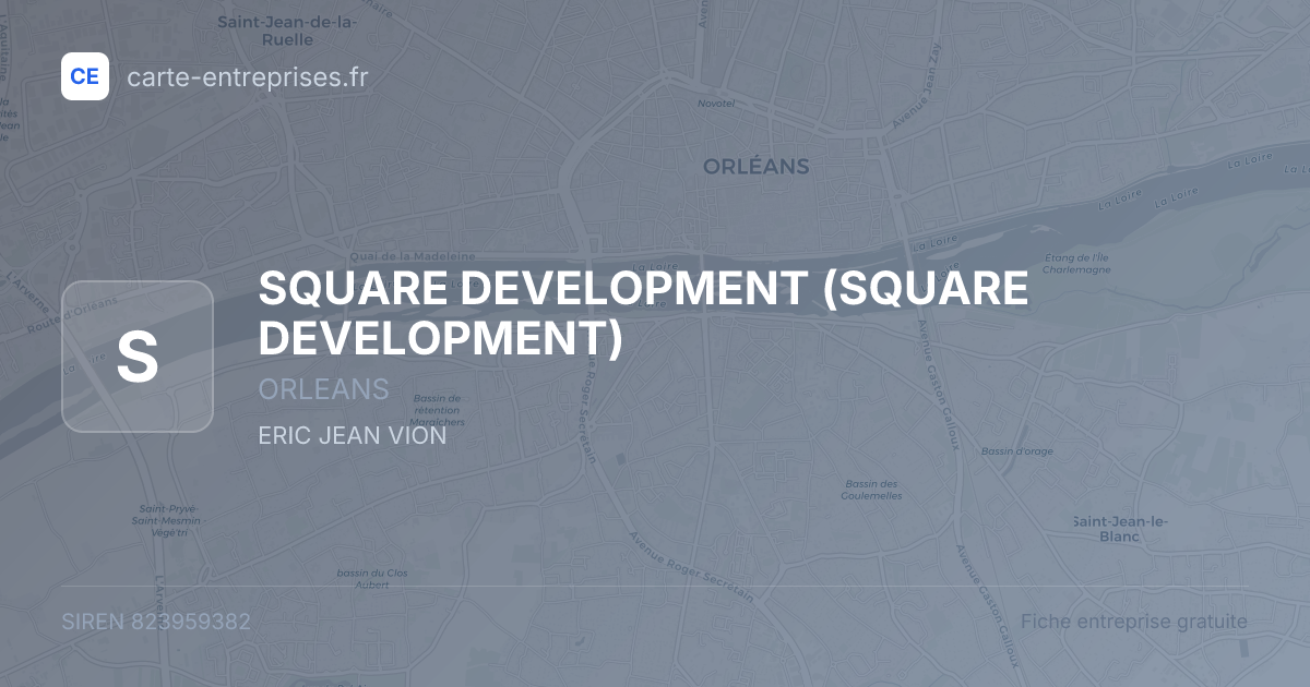 SQUARE DEVELOPMENT — 823959382 — fiche entreprise