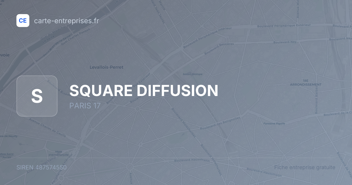 SQUARE DIFFUSION — 487574550 — fiche entreprise