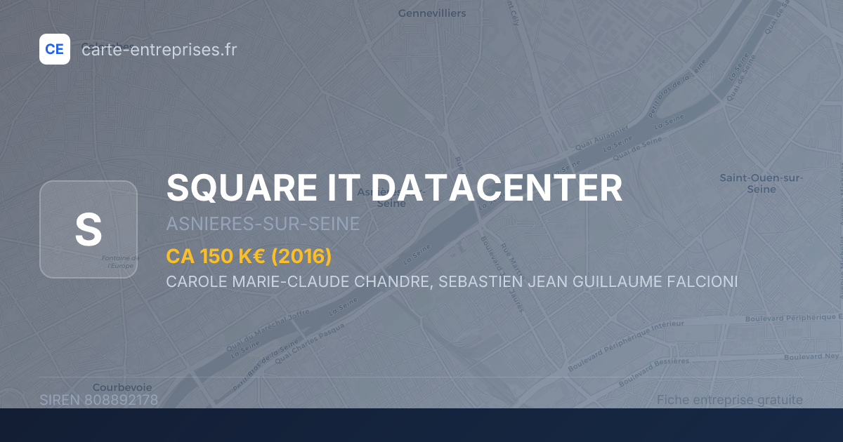 SQUARE IT DATACENTER — 808892178 — fiche entreprise