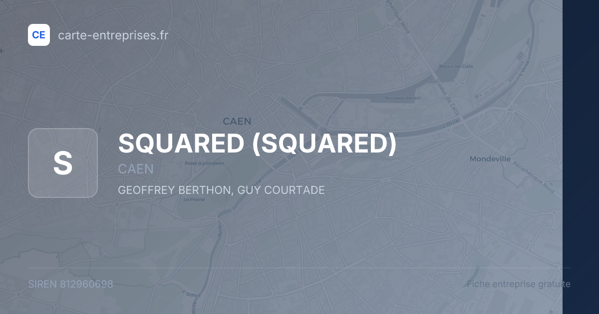 SQUARED — 812960698 — fiche entreprise