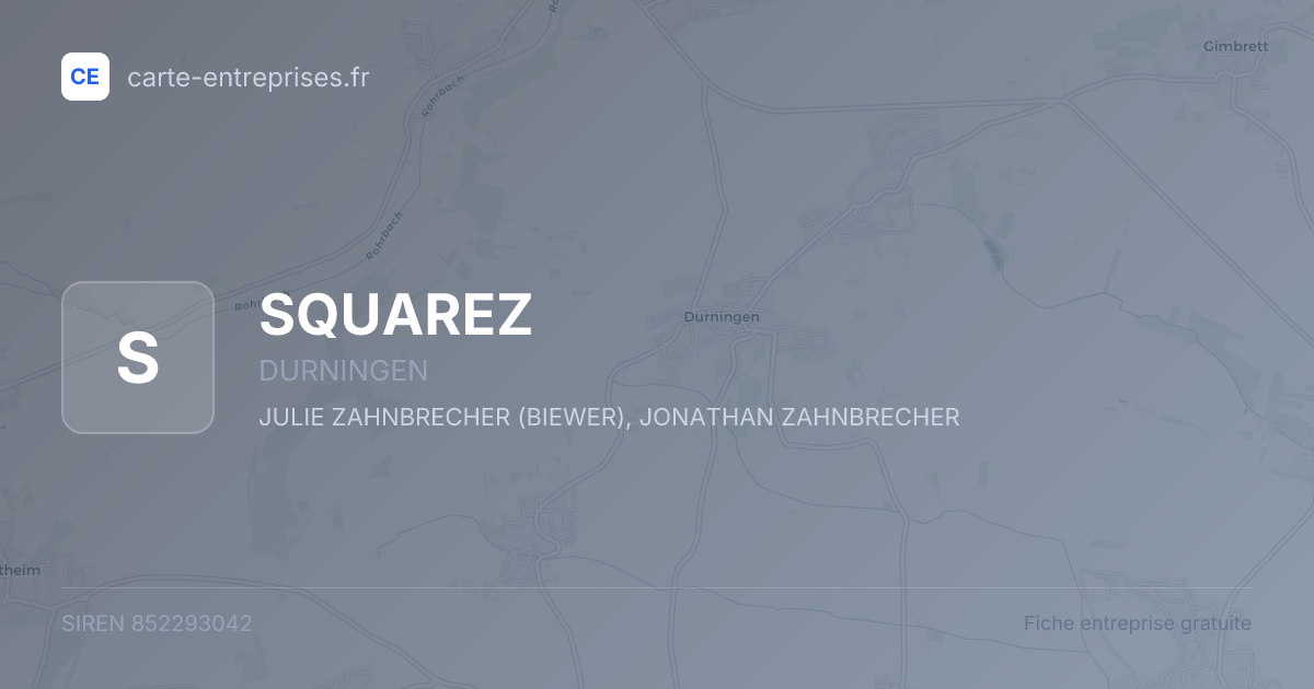SQUAREZ — 852293042 — fiche entreprise