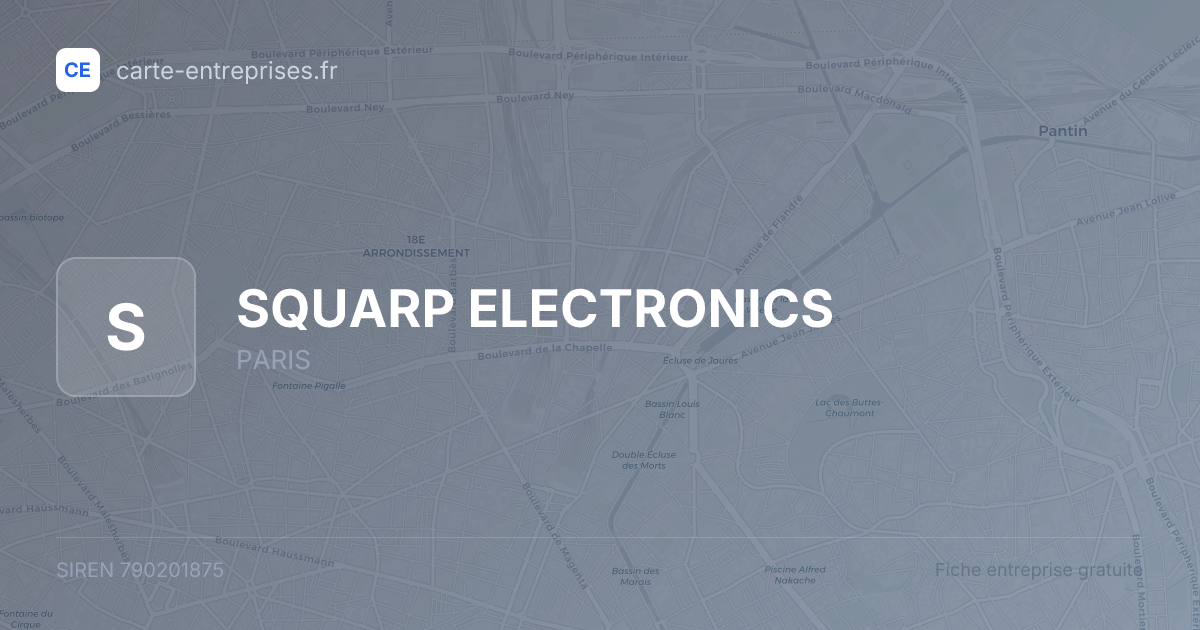 SQUARP ELECTRONICS — 790201875 — fiche entreprise