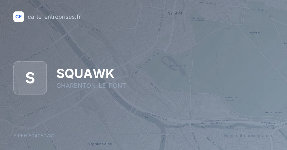 SQUAWK — 504050782 — fiche entreprise