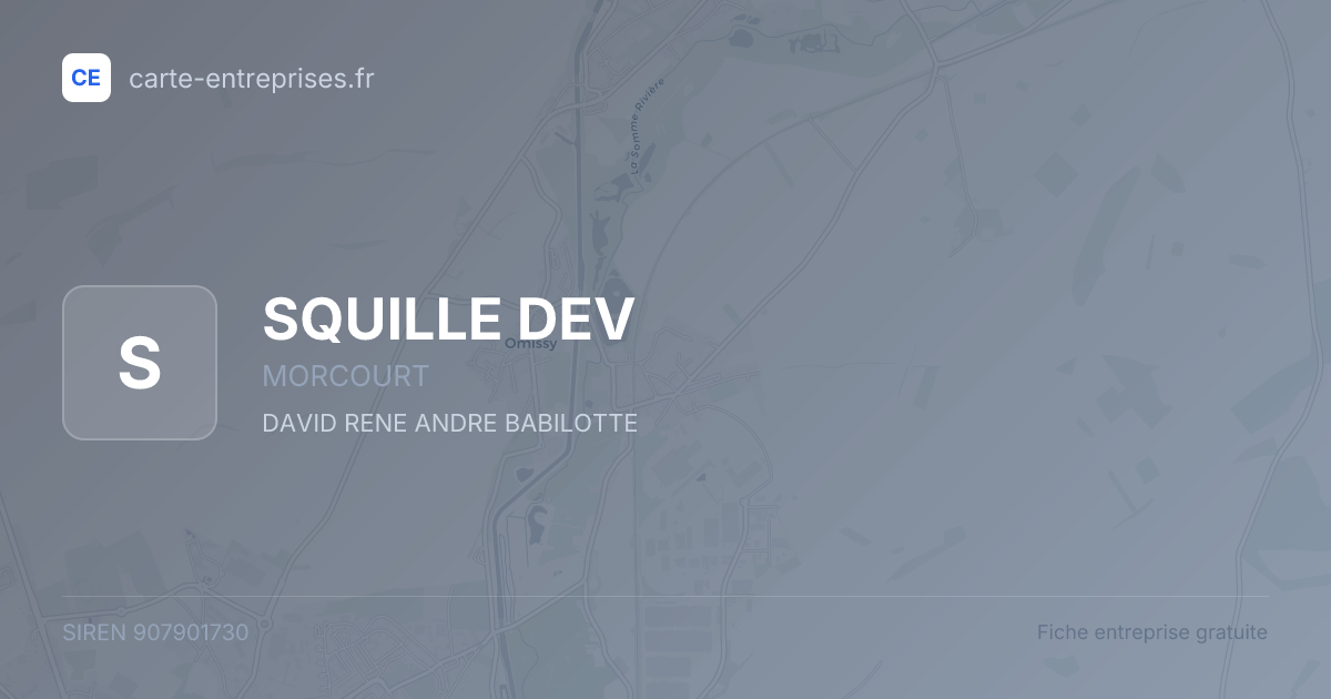 SQUILLE DEV — 907901730 — fiche entreprise