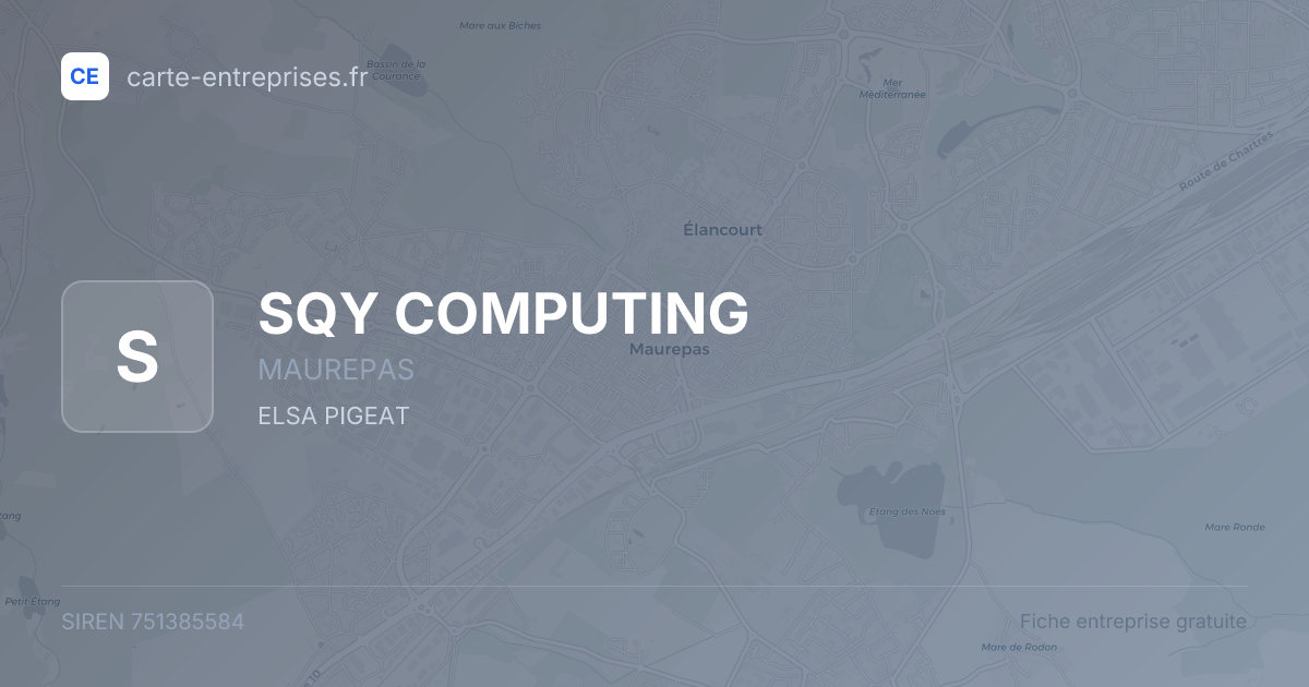 SQY COMPUTING — 751385584 — fiche entreprise