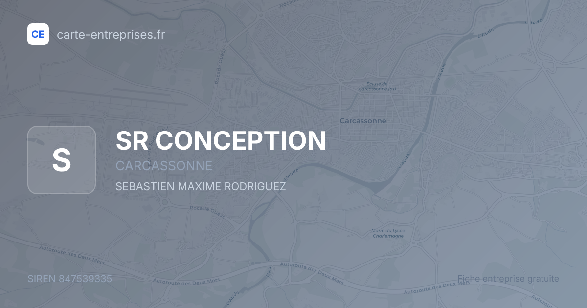 SR CONCEPTION — 847539335 — fiche entreprise