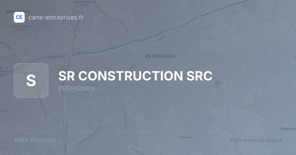 SR CONSTRUCTION SRC — 323233957 — fiche entreprise