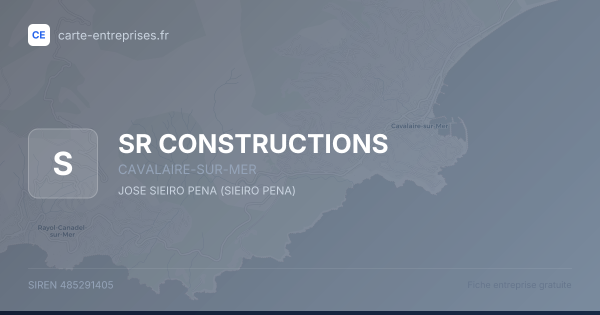 SR CONSTRUCTIONS — 485291405 — fiche entreprise