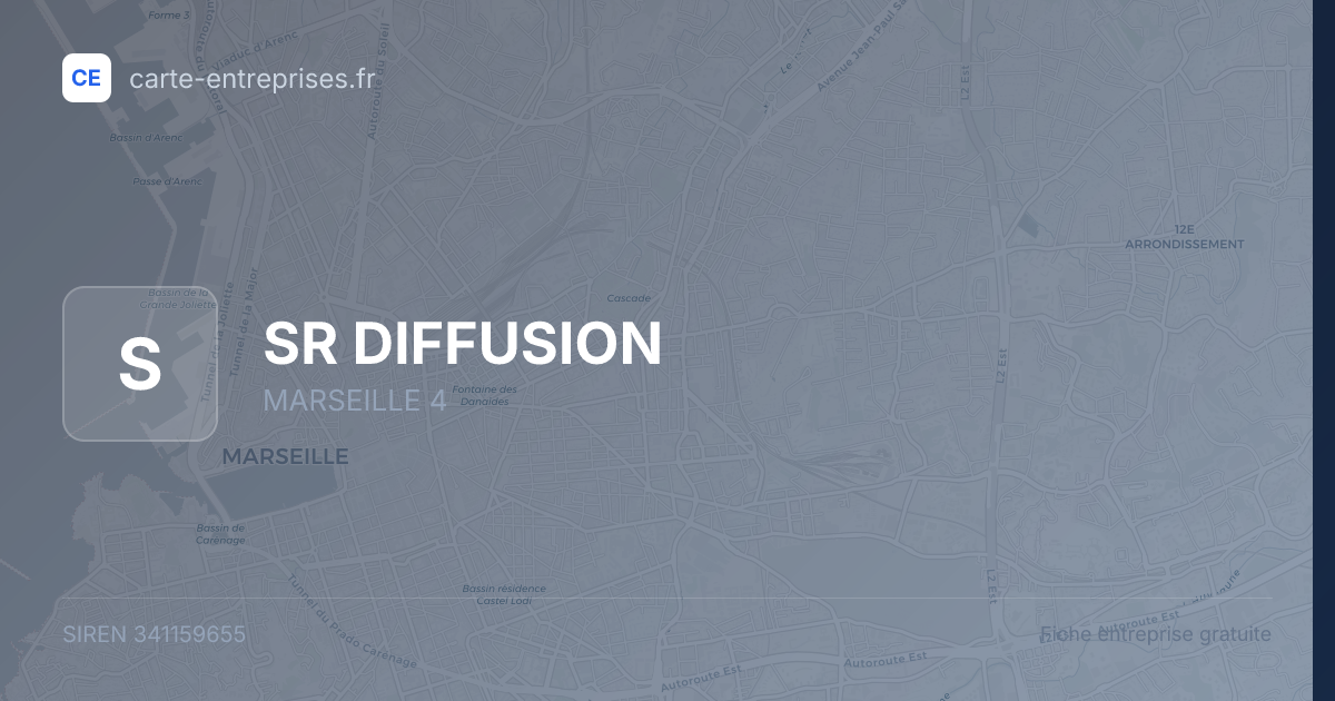 SR DIFFUSION — 341159655 — fiche entreprise