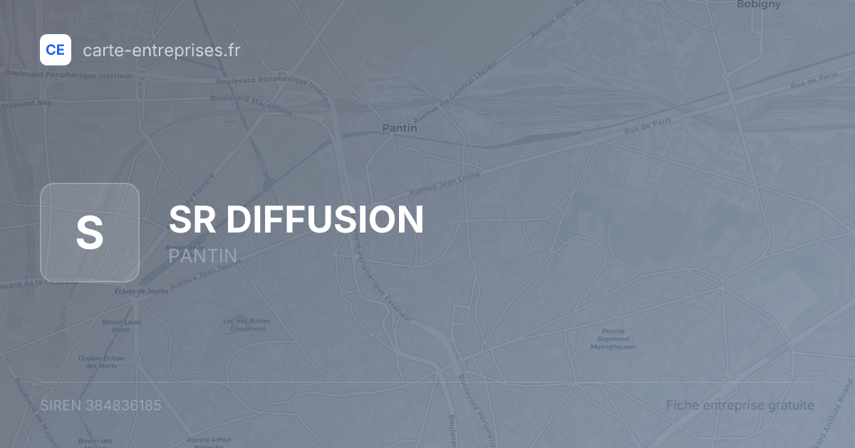 SR DIFFUSION — 384836185 — fiche entreprise