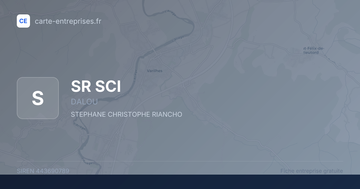 SR SCI — 443690789 — fiche entreprise