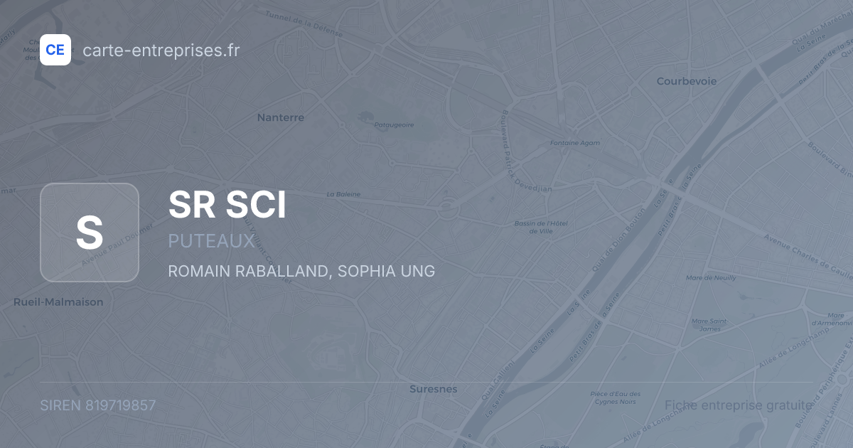 SR SCI — 819719857 — fiche entreprise