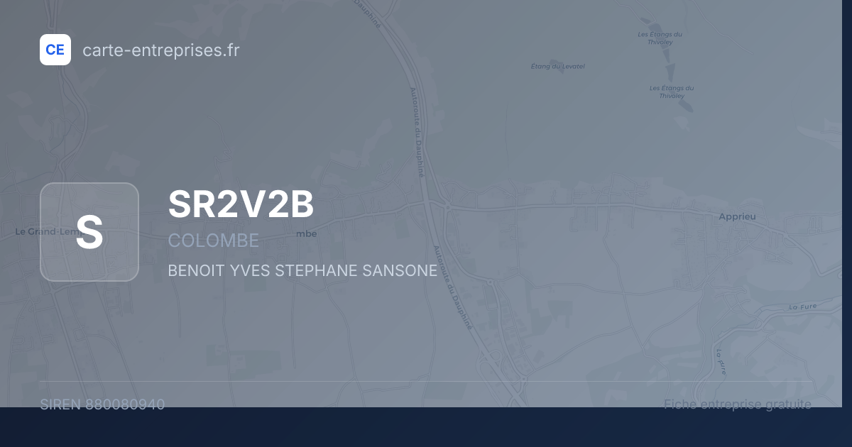 SR2V2B — 880080940 — fiche entreprise