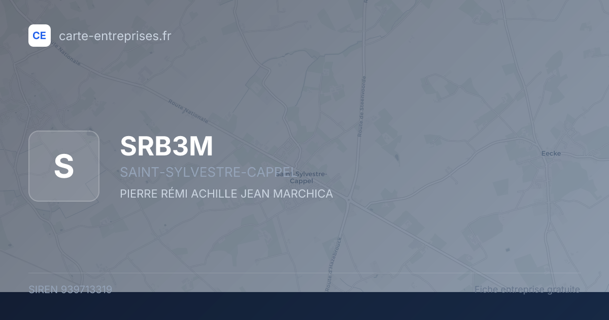 SRB3M — 939713319 — fiche entreprise