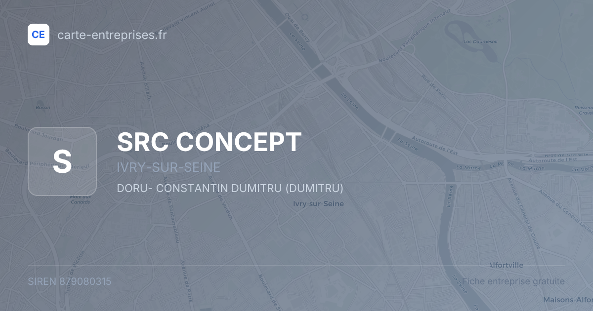SRC CONCEPT — 879080315 — fiche entreprise