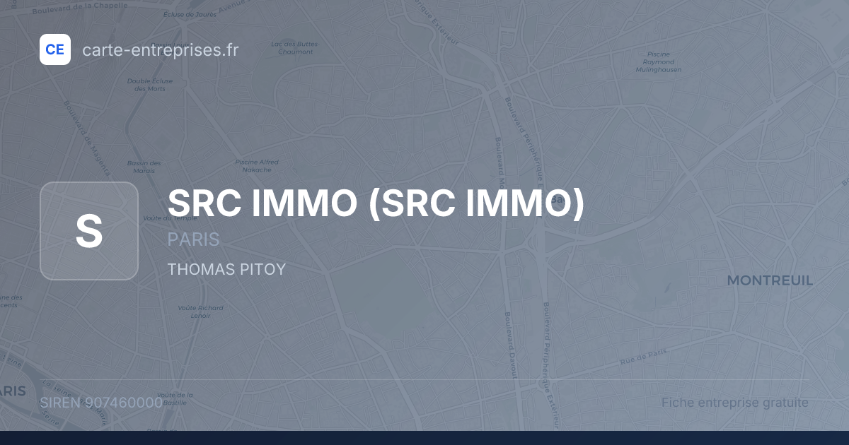 SRC IMMO — 907460000 — fiche entreprise