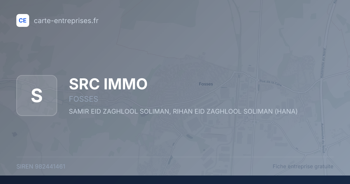 SRC IMMO — 982441461 — fiche entreprise