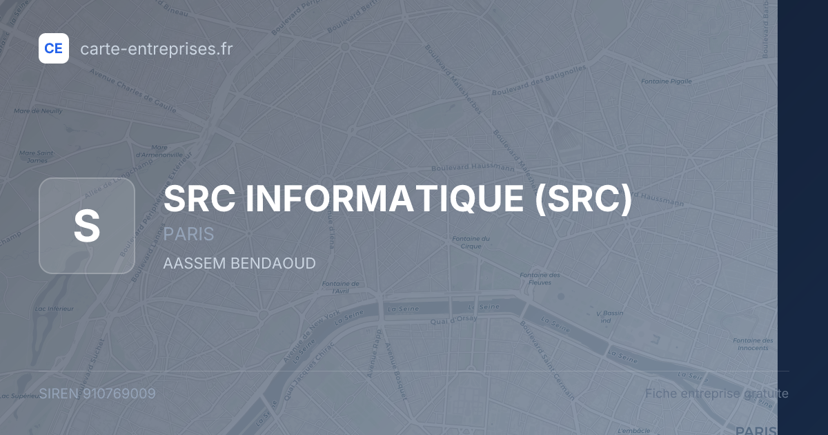SRC INFORMATIQUE (SRC) — 910769009 — fiche entreprise