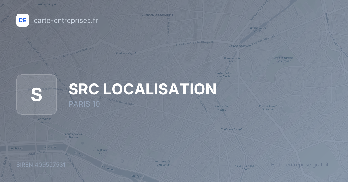 SRC LOCALISATION — 409597531 — fiche entreprise