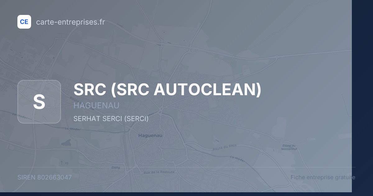 SRC (SRC AUTOCLEAN) — 802663047 — fiche entreprise