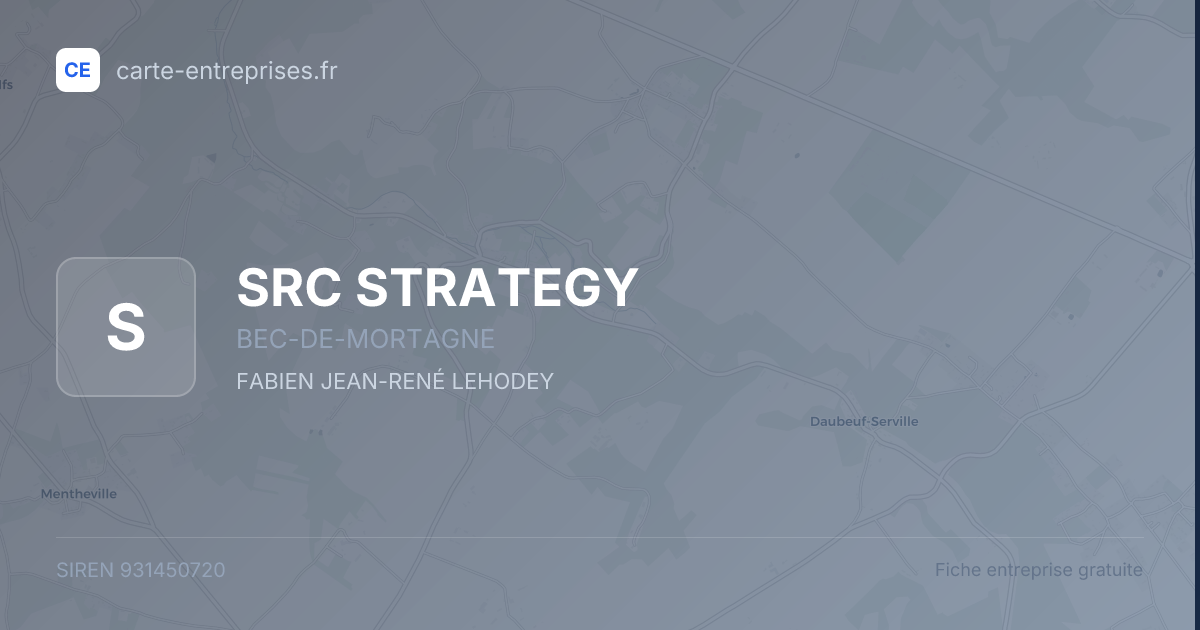SRC STRATEGY — 931450720 — fiche entreprise