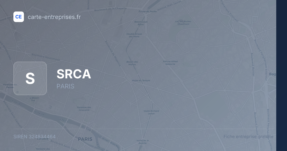SRCA — 324834464 — fiche entreprise