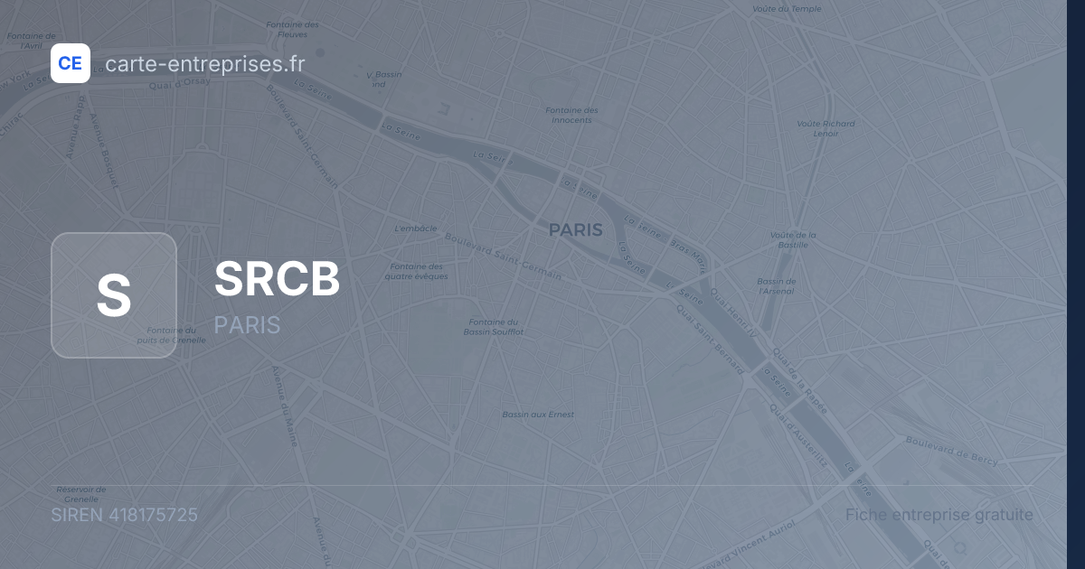 SRCB — 418175725 — fiche entreprise