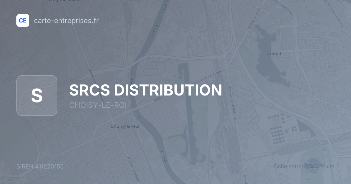 SRCS DISTRIBUTION — 411220155 — fiche entreprise