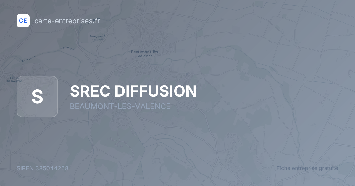 SREC DIFFUSION — 385044268 — fiche entreprise