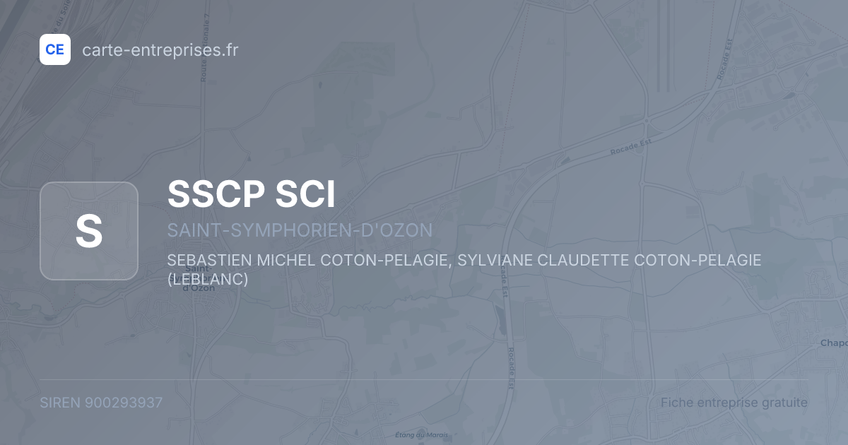 SSCP SCI — 900293937 — fiche entreprise