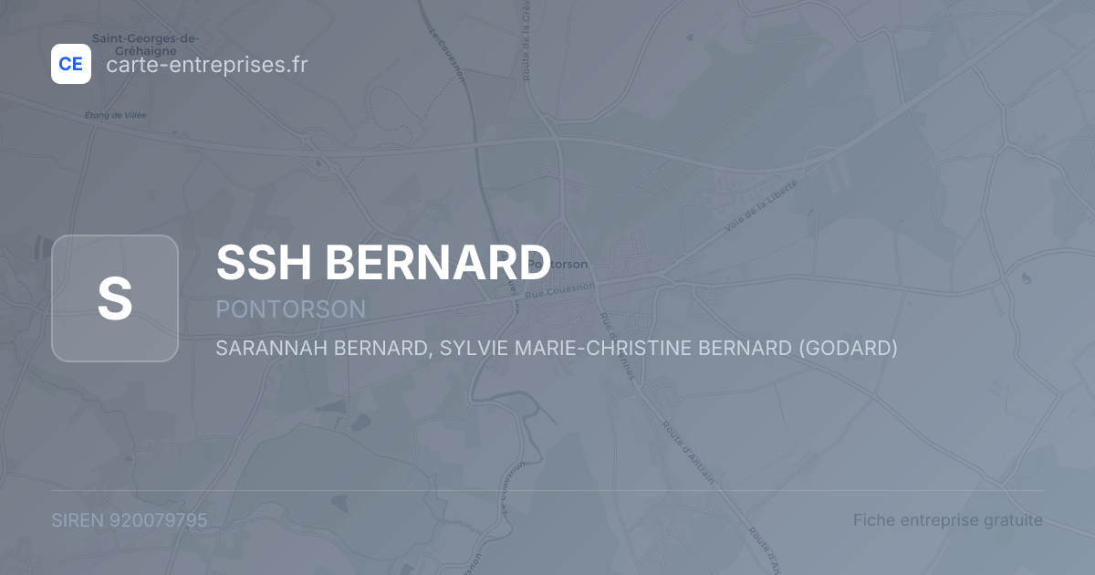 SSH BERNARD — 920079795 — fiche entreprise