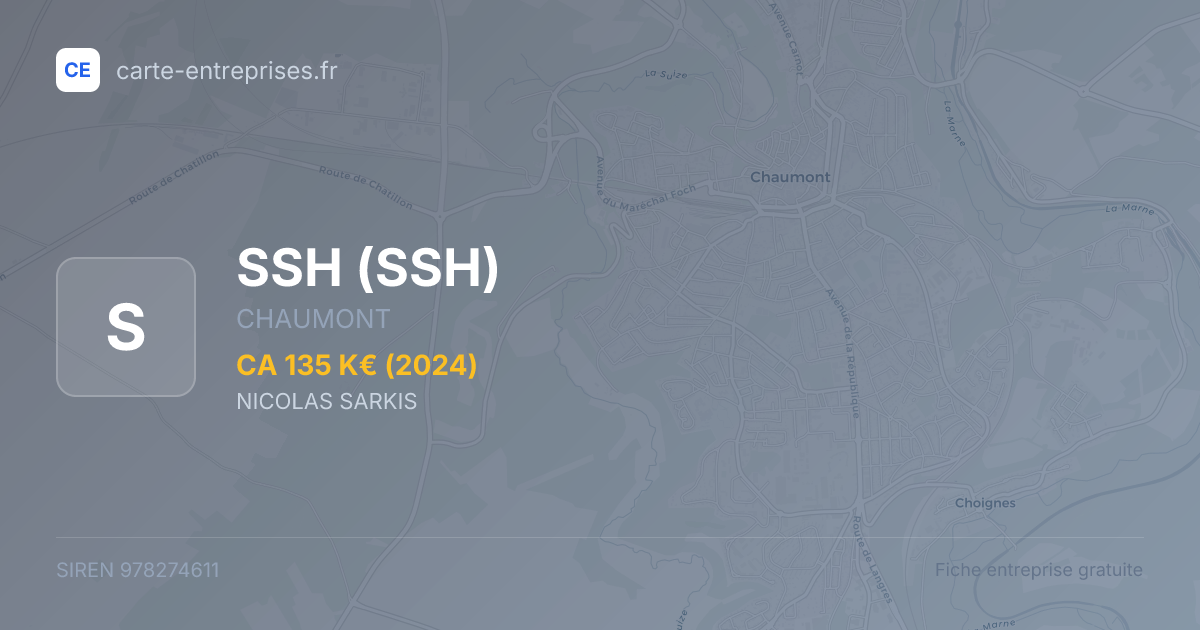 SSH — 978274611 — fiche entreprise